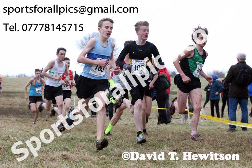 Boys under-15s, 2018 Northern Cross Country Champs., Harewood House, Leeds. Photo: David T. Hewitson/Sports for All Pics
